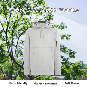 เสื้อฮู้ดผู้ชายทรงโอเวอร์ไซส์สำหรับฤดูหนาว ผ้าฝ้ายฟลีซ 100% ระบายอากาศได้ดี เป็นมิตรกับสิ่งแวดล้อม ลายเรียบ มีกระเป๋า - Product Image 2