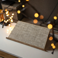 Sets de table en PVC 45x30cm écologiques et modernes personnalisés résistants à la chaleur pour les tables de salle à manger et de cuisine Caffe de Noël