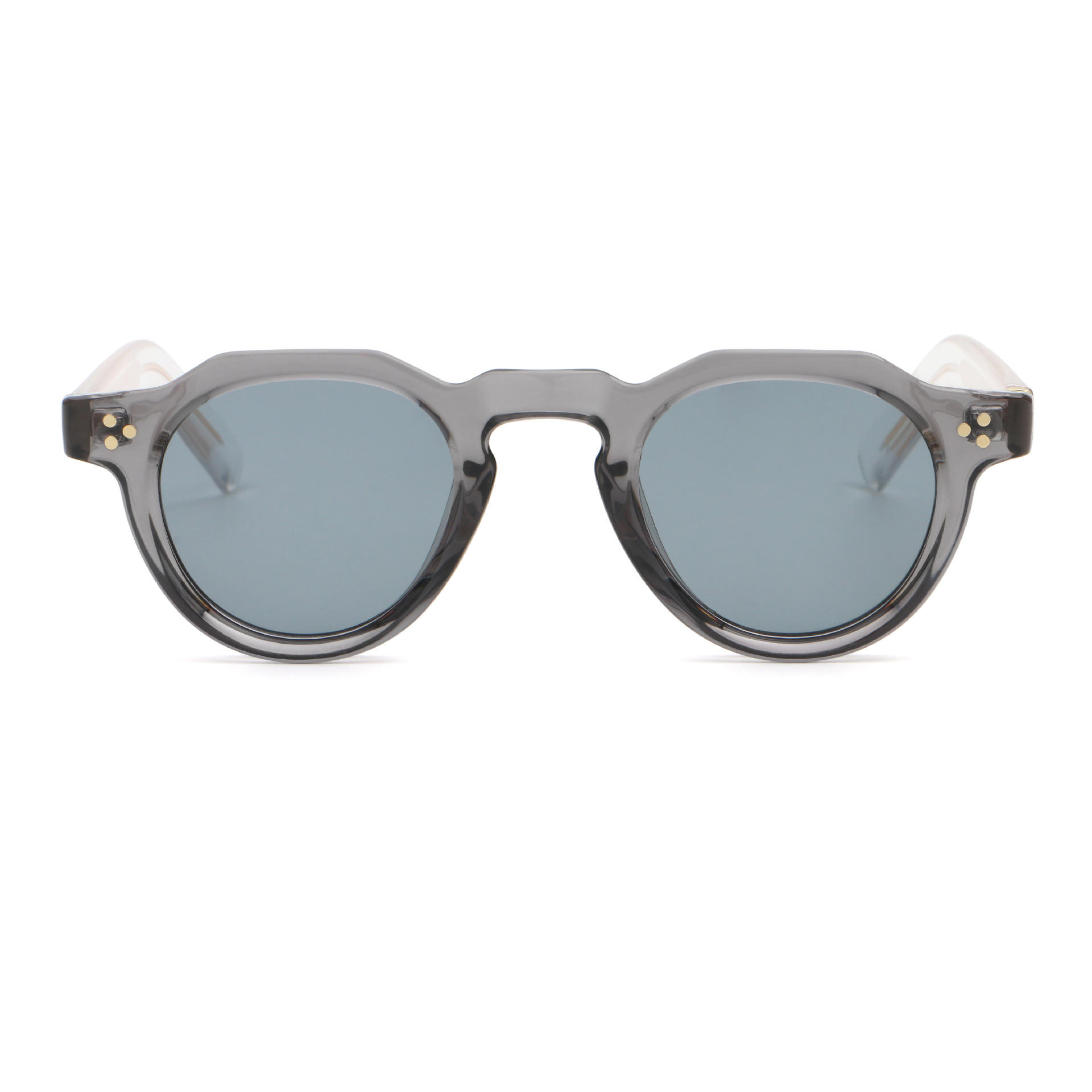 Monture C2 gris foncé translucide brillant - Verres gris ym4 no2