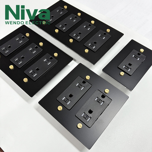 Niva chúng tôi tiêu chuẩn chuyển đổi tường thiết bị chuyển mạch 1 gang 118 loại mỹ đa chức năng kim loại Brass Bảng điều chỉnh điện nhà ổ cắm - Product Image 6