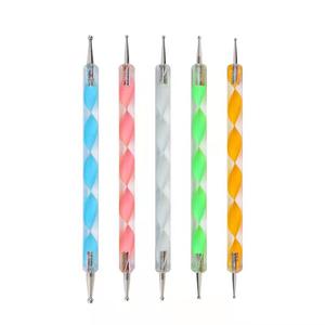 Juego de 15 Pinceles Profesionales para Uñas de Gel, Planos, de Nailon, para Arte de Uñas Acrílicas y Decoración/Dibujo, con 5 Pinceles de Puntos para Uñas - Product Image 6