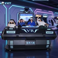 YHY Factory – Équipement de jeu VR 9D pour 4 joueurs, simulateur de montagnes russes de cinéma intérieur, à thème dessin animé et horreur, pour centres commerciaux et parcs sportifs