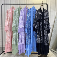 Moyen-Orient arabe femme vêtements dubaï islamique ethnique broderie couture Abaya Cardigan robe pour les femmes musulmanes