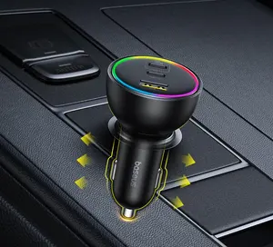 <span class=keywords><strong>Chargeur</strong></span> de voiture <span class=keywords><strong>Baseus</strong></span> 152.5W <span class=keywords><strong>100W</strong></span> Charge rapide PD3.0 QC4.0 USB Type-C <span class=keywords><strong>Chargeur</strong></span> de téléphone pour IPhone16 15 Samsung Xiaomi Laptops Tablet - Product Image 5