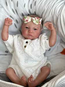 Muñeca <span class=keywords><strong>Reborn</strong></span> de Silicona de 49 cm, Asequible, Realista, Suave y Flexible, con Piel 3D, Bebé Recién Nacido - Product Image 6