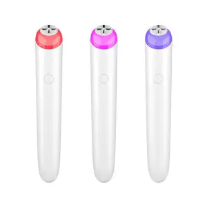 High Frequency LED Red Light Eye Skin Treatment Under Eye Anti Aging Wrinkle Eye Care Therapy Massager Pen