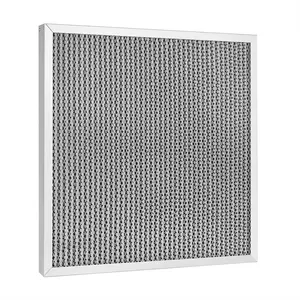 AiFilter OEM Marco de placa de aluminio F7 medio fevel papel de aluminio fibra de vidrio filtro de aire de alta temperatura para planta de secado