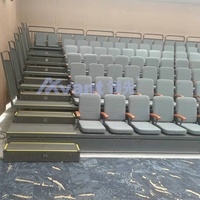 Avant Sport sièges rétractables salle de sport intérieur télescopique Tribune théâtre auditorium chaise sièges bois avec accoudoir Mobile blanchisseur
