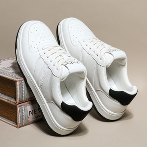 White <b>Sneakers</b> Unisex Casual Shoes Breathable Rubber Outsole Low Heel Daily Wear - Product Image 3