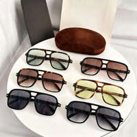 Nouveauté, lunettes de soleil carrées unisexes, verres dégradés, monture intégrale, protection UV400, style vintage Y2K, haute qualité, pour la plage et les activités de plein air