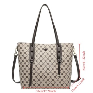 <span class=keywords><strong>Bolso</strong></span> de Hombro Tipo Tote de PVC Elegante y Moderno para Mujer, Tamaño <span class=keywords><strong>Mediano</strong></span>, con Cierre de Cremallera, para Uso Diario - Product Image 5