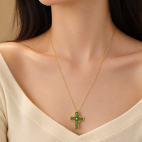 Collier pendentif croix gothique, collier ras du cou à franges multicouches pour femmes, style grunge audacieux