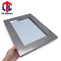 Konektor Sudut Logam Profil 45mm, Braket Kabinet Profil Aluminium Penuh untuk Bingkai Cermin