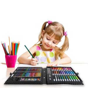 Set Artistico per Bambini da 150 Pezzi con Materiali Assortiti, Acquerelli, Scrittura, <span class=keywords><strong>Disegno</strong></span>, Pastelli a Cera, Pastelli a Olio, Matite Colorate, Scatola in Plastica EN71 - Product Image 6