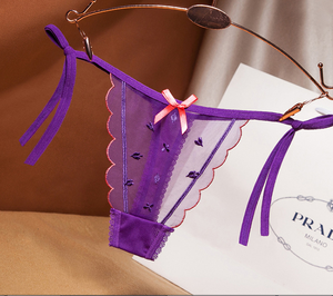 Ricamo donna OEM e ODM trasparente con perizoma <span class=keywords><strong>intimo</strong></span> donna perizoma Lingerie Sexy Tangas - Product Image 5