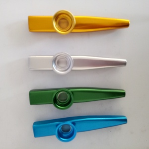 คาซู4สีอะลูมิเนียมอัลลอยด์ดรัมโลหะดีไซน์เรียบง่ายน้ำหนักเบาวัสดุพลาสติกสำหรับคนรักเครื่องดนตรีกีตาร์ - Product Image 2