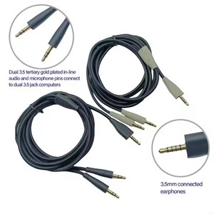 Âm thanh di động và cáp mic cho mmx100 tai nghe dài cuối cùng PVC dây 200cm - Product Image 1