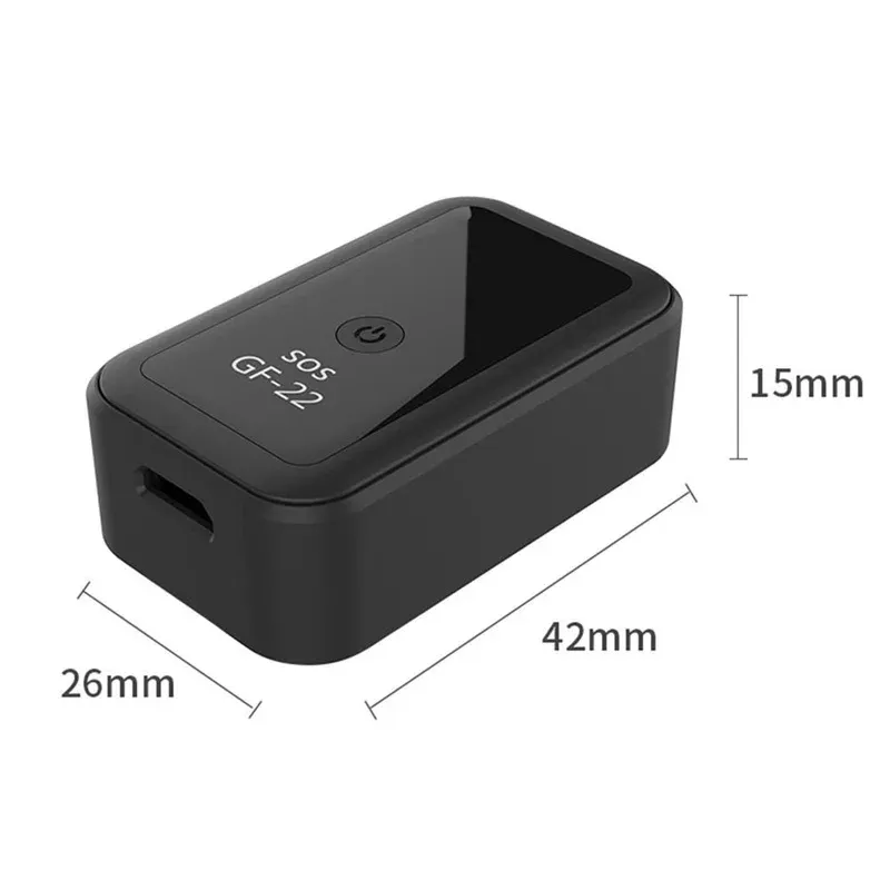 NOUVEAU MISE À JOUR GF22 mini gps fort magnétique Mini GPS Car Locator Magnetic Tracker for Car Motorcycle Truck Recording Tracking