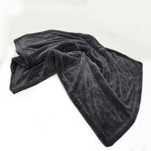 1200Gsm Double Twist Loop Microfiber Thick Drying Towel Blue Fleece Vehicle Care Cleanroom Table Cleaning for <b>Car</b> Wash - Product Image 4