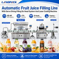 Machine de remplissage, bouchage et étiquetage automatique pour boissons liquides, yaourts, purées de fruits, nectars et jus en bouteilles PET