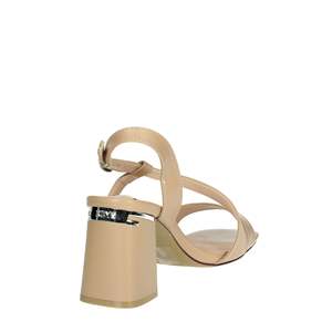 Sandales à talons pour femmes Keys K-9620 en cuir naturel, talon bloc, bout ouvert, chaussures d'été - Product Image 3