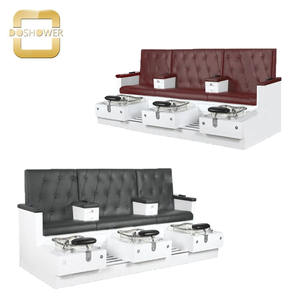 Silla de pedicura para salón de uñas, asientos dobles, silla de Spa para masaje de pies, Banco de pedicura Triple Spa para bancos de pedicura en <span class=keywords><strong>Monroe</strong></span> - Product Image 4