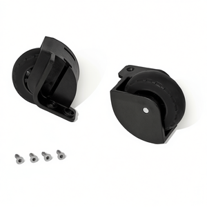 Ruedas de repuesto para bolsa de herramientas 00 21 37 (paquete de 2) Ruedas negras duraderas con tornillos incluidos - Product Image 1