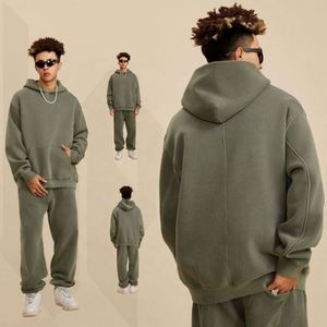 Sweat à capuche pour homme de haute qualité en molleton 100% coton, imprimé et brodé sur mesure, streetwear d'hiver - Product Image 1
