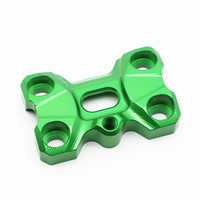 Kit de fixation universel en alliage d'aluminium CNC pour guidon de moto, avec rehausseur et support de fixation pour plaque de guidon de scooter modifiée