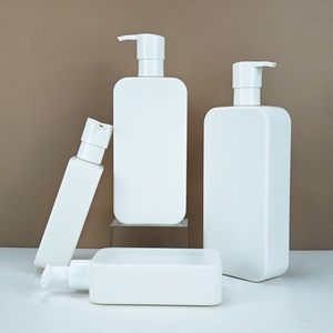 Hot Sale Shower Gel Plastic <b>Pump</b> <b>Bottle</b> 250ml 350ml 500ml Silk Screen logo White Shampoo PE Plastic <b>Bottle</b> with <b>Pump</b> Cap - Product Image 3