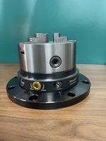 Étau auto-centrant pour machine avec compatibilité à changement rapide zéro, plaque de pont en L à quatre axes