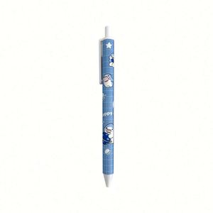Stylos à bille rétractables multicolores en plastique à prix avantageux avec logo personnalisé imprimé, stylo gel pour papeterie de bureau - Product Image 1