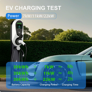Estación de Carga para Vehículos Eléctricos de 7kW, 11kW, 22kW, Doble Conector, para Hogar, con Soporte para Conector, Control por Aplicación Inteligente, para Autos de Nueva Energía - Product Image 5