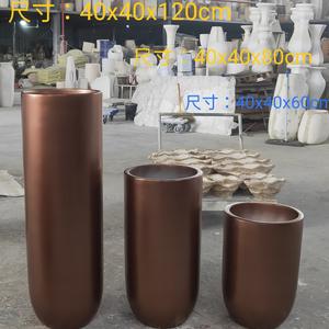 Pots à fleurs en <span class=keywords><strong>fibre</strong></span> <span class=keywords><strong>de</strong></span> <span class=keywords><strong>verre</strong></span> décoratifs légers et résistants au design moderne, <span class=keywords><strong>prix</strong></span> d'usine, jardin à domicile, peints - Product Image 4