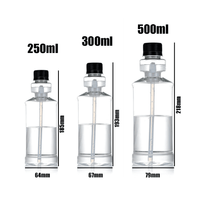 Bouteille de bain de bouche en plastique vide de 250 ml, 300 ml, 500 ml pour voyage, hygiène buccale portable, emballage de nettoyage