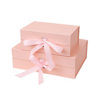 Boîte cadeau magnétique de luxe avec Logo personnalisé, pliable, plate et noire pour l'emballage de chaussures et de vêtements