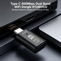 Carte WiFi Type C 600 Mbps 802.11AC 2,4 GHz / 5 GHz Adaptateur WiFi double bande Prise en charge du mode AP souple