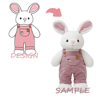 Lapin en peluche personnalisé, marionnette à main personnalisée, jouet en peluche personnalisé fabriqué par un fabricant de jouets professionnel