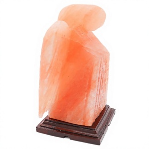 Lámpara de Sal Rosa del Himalaya con Forma de Ángel, Certificación CE UL, Luz Nocturna, Tallada a Mano, Lámpara de Sal de Cristal Natural, Venta al por Mayor - Product Image 4