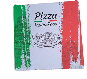 Cajas de Pizza de Papel Corrugado Barnizado de Grado Alimenticio, Impresión Personalizada, Embalaje Reciclable, Fábrica OEM, Venta al Por Mayor, Exportación - Product Image 1