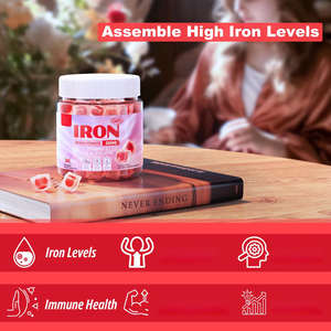 Gomitas de <span class=keywords><strong>hierro</strong></span> sin azúcar 25mg <span class=keywords><strong>Suplemento</strong></span> de <span class=keywords><strong>hierro</strong></span> para mujeres y hombres - Product Image 6