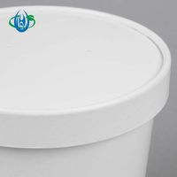 Vente en gros de tasses à crème glacée en papier de taille moyenne de qualité supérieure avec couvercles OZ Contenants pour desserts glacés Soupe d'aliments froids et chauds