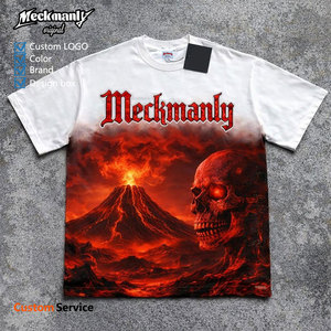 Camiseta de moda personalizada con estampado grande, estilo urbano de alta calidad, estilo hip-hop, diseño personalizado, estilo de gran venta. - Product Image 1