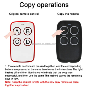 ZP53 RF 433MHz複製機クローンリモコンユニバーサルフェイスツーフェイス4チャンネル送信機学習固定ローリングコードタイプ1 - Product Image 4