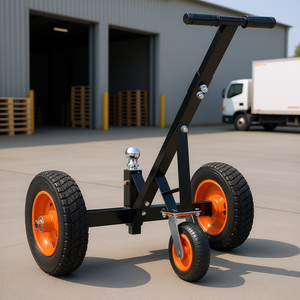 D0100XUY99W <b>Trailer</b> Dolly 1000 Lbs Capacity 14 In <b>Tires</b> 2 In Ball Coupler Adjustable Height - Product Image 2