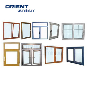 <strong>Customized</strong> Aluminium Door and <strong>Window</strong> Modern Aluminum <strong>Frame</strong> Blue Color Tinted Glass Sliding <strong>windows</strong> with Roller Blinds - Product Image 1