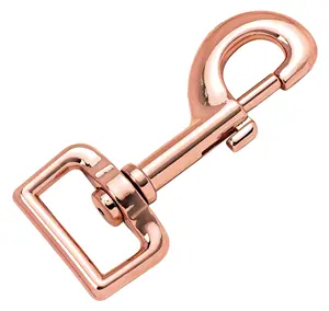 Zinc Alloy Spring Snap Hook Pet Buckle Swivel Clip Snap Hook Heavy Duty Carabiner Hook For Dog Leash