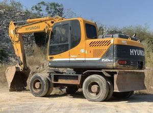 Excavadora de orugas Hyundai usada de 15 toneladas, fabricada en Corea, para uso en China, modelo 150W, máquina de movimiento rápido, con opciones de 150W-7, 150W-9, 140W, 210W - Product Image 2