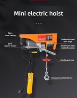 Tragbarer PA200 Mini-Elektrohebezug 100kg 200kg mit Doppelhaken-Design 220V Haushalts-Kleinhebevorrichtung