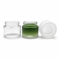 Flacon de parfum de luxe en verre dégradé givré avec bouchon à vis 100 ml, fenêtre laser au fond disponible